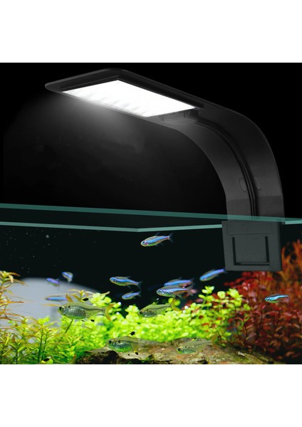 X5 W-Bw Eu-Fiş Stili Süper Ince Akvaryum LED Aydınlatma Clip On Çift Lambalı Taze Su Bitkileri Büyüme Işığı LED Akvaryum Nano Balık Tankları Için (Yurt Dışından)
