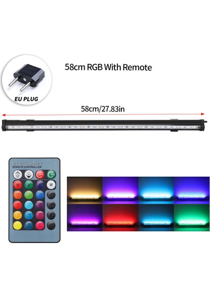 SZD-A60RM-EU Stili Balık Tankı Için Su Altı Renk Değiştiren LED Hava Kabarcık Lambası Yapılan Oksijen Rgb Işık Submersible (Yurt Dışından)