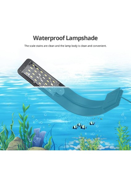 X5-Beyaz Stil LED Balık Tankı Sulu Manzara Işıkları Klipsli Akvaryum Lambası Su Bitkisi Su Yosunu LED Büyüme Işığı Su Geçirmez (Yurt Dışından) modelleri