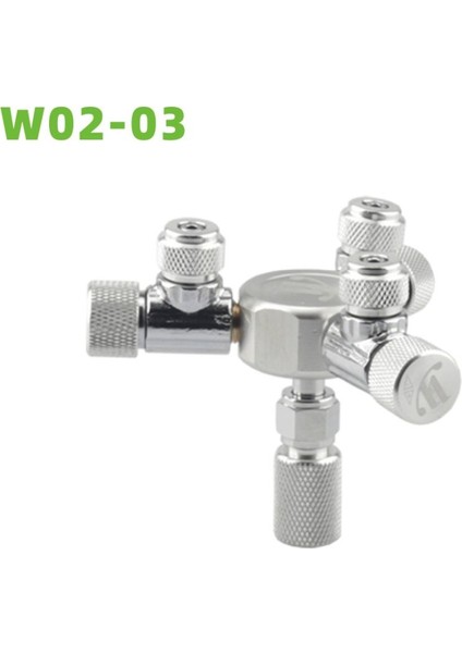 W02-03 Stili Wyın Paslanmaz Çelik Akvaryum Multi Yollu Co2 Distribütörü Bölücü Iğne Valf, Kontrol Valfi Balon Sayacı Için Solenoid Regülatör (Yurt Dışından)