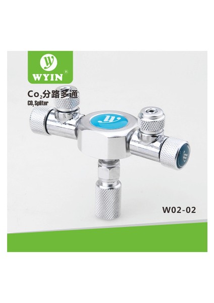 W0202 Stili Zrdr Wyın Akvaryum Çok Yollu Co2 Bölücü Dağıtıcı Iğne Valf Paslanmaz Çelik Kontrol Valf Balon Sayacı Regülatör (Yurt Dışından)