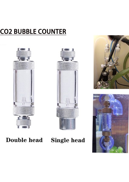 W00-01B Çift Kafa Stili Akvaryum Co2 Regülatör Sayacı Alüminyum Alaşım Tek Çift Kafa Co2 Balon Bir Yönlü Karbon Dioksit Ölçüm Cihazı Aksesuarları (Yurt Dışından) indirimleri