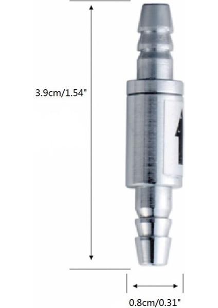 Beyaz Stil Co2 Ekipmanı Için 4mm Akvaryum Su Valfi Geri Dönüşsüz Vanası Co2 Sisteme Difüzör Doksit Silindir 2 2 (Yurt Dışından)