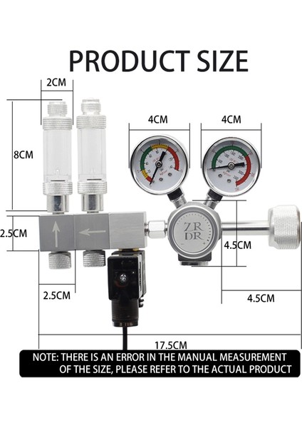 Co2 Şant Stili 100-240V-CGA320 Akvaryum Co2 Regülatörü Co2 Basınç Düşürücü Valf Balon Metre Solenoid Valf Co2 Kontrol Bipolar Basınç Düzenleyici (Yurt Dışından) modelleri
