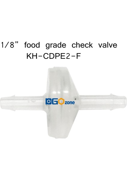 Kh-Cdpe4-F Stili Gıda Sınıfı Kontrol Valfi Plastik Kontrol Valfi Geri Akış Valfi Için Dgozone'ye > E-Ticaret Ürün Başlığı: Gıda Sınıfı Kontrol Valfi Plastik Geri Akış Valfi (Yurt Dışından) modelleri
