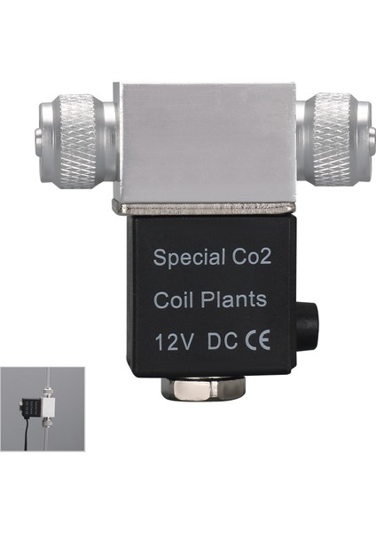 Ab-2 Tarzı Akvaryum Co2 Sistemi Regülatörü Için 12V Dc Çıkışlı Solenoid Valf 4*6mm Tüp Bağlantılı Çift Başlı Gürültüsüz Düşük Sıcaklık Versiyonu (Yurt Dışından)
