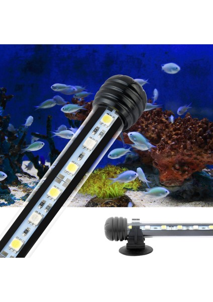 38CM Abd Tarzı Mavi Beyaz cm Daldırma Aydınlatma Lambası LED Akvaryum Işıkları Balık Tankı Işıkları Şişe Işık Balık Tankı Su Geçirmez Lamba (Yurt Dışından) fırsatları