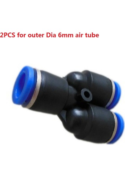 2 Adet 3 Yollu Y Stili 2 Adet Akvaryum Yolu Co2 Kendin Yap Sistemi 4*6mm Hava Tüpü Boru Birleştirici Yarıyol Bağlayıcı Hızlı - Bağlantı Kontrolcüsü (Yurt Dışından)