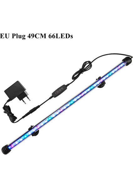 Ab Tak 49CM 66LED Stili Akvaryum LED Balık Tankı Işıklandırma 49CM 66 LED Ab Takı Waterproof 3 Renk Modları LED Akvaryum Dimmer Balık Aksesuarları (Yurt Dışından)