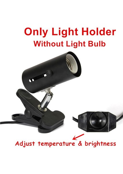 Siyah Stil 2 Adet Tarz Sürüngen Isıtma Ampul Lamba Tutucu Uva Uvb Isıtma Ampul Lambası Tutucu Akvaryum Aydınlatma Sıcaklık Kontrolü Için Kaplumbağa Kertenkele Için (Yurt Dışından)