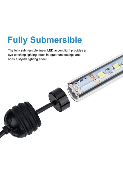 48CM Abd Tarzı Akvaryum Yapışkanlı Anti-Çarpışma Yüzer Tüp Lamba Dekorasyonu Güvenli Voltaj Sualtı Işıkları Kurulumu (Yurt Dışından) indirimleri