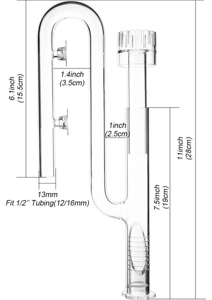 13 mm Akış Stili Fzone Sualtı Cam Lily Boru Yüzey Temizleyici Giriş ve Çıkış - Akvaryum Filtre Sistemi Ada Için (Yurt Dışından) indirimleri