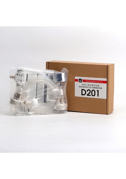 D201 Standart Stil Wuyouchy Uuidear Co2 Jeneratör Reaktör D201 Akvaryum Sistemi Kendin Yap Seti Elektromanyetik Valf Basınç Hava Akış Ayarı Su Bitkisi Balık (Yurt Dışından) fırsatları
