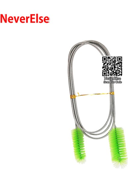 Yeşil Stil Paslanmaz Çelik Esnek Temizlik Fırçası Aracı Akvaryum Temizleme Fırçası Su Filtresi Pompa Hortum Boru Ikili Yıkama Için (Yurt Dışından)