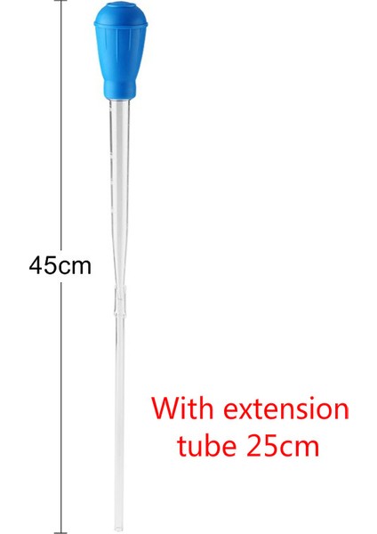 Uzun 45CM Tarzı Çok Fonksiyonlu Akvaryum Su Değiştirici Kum Temizleyici Balık Tankı Sifon Damlatma Pipeti Mercan Atığı El Temizleme Aracı (Yurt Dışından)