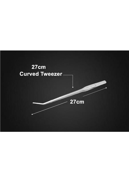 27CM Kavisli Cımbız Tarzı 1 Parça Akvaryum Temizleyici Düz Eğri Cımbız Veya Yosun Temizleyici Balık Tankı Akvaryum Bitki Aracı Veya Cımbız Temizleme Aracı Rafı (Yurt Dışından)