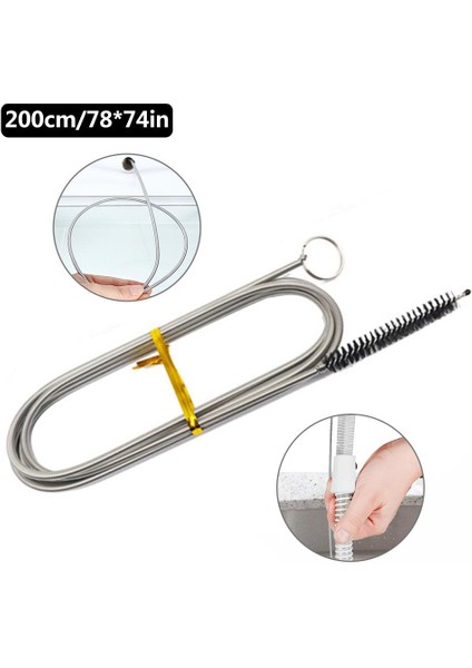 90CM Tarzı Mutfak Lavabo Borusu Temizleme Fırçası Paslanmaz Çelik Buzdolabı Drenaj Fırçası Hortum Temizleme Fırçası Aracı (Yurt Dışından) fiyatları
