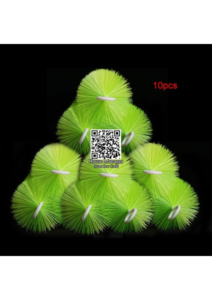 10 Adet Yeşil Stil 30 cm Uzunluğunda Akvaryum Temizlik Fırçası - Akuarium Temizleme Aracı (Yurt Dışından)