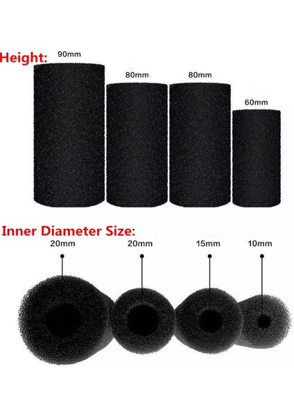 H60MM D10MM (Sünger) Stili 1 Parça 6 Adet Akvaryum Filtre Su Emiş Koruyucu Kapak Sünger Paslanmaz Çelik Frimp Tank Giriş Gölet Filtre Aksesuarları (Yurt Dışından) modelleri