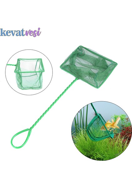 4 Inç Tarzı Taşınabilir Balık Ağı Uzun Sap Kare Akvaryum Aksesuarları Balık Tankı Iniş Ağı Balık Yüzen Nesneler Temizleme Aracı (Yurt Dışından) modelleri