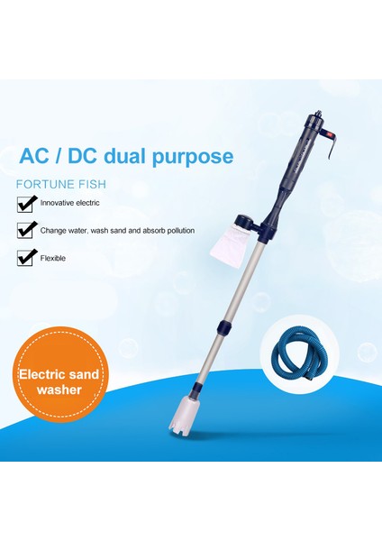 Akvaryum Su Değiştirici Pompa Balık Tankı Elektrikli Balık Dışkısı Temizleme Aracı Kum Yıkayıcı Filtre Sifon Temizleyici (Yurt Dışından) fiyatları