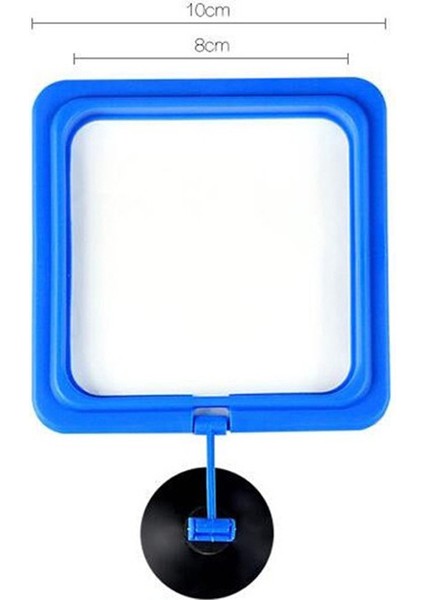 F001 Kare Stili Tek Boyut Yeni Akvaryum Yüzük Balık Tankı Istasyonu Yüzen Yem Tepsisi Kare Daire Aksesuarı Su Bitkisi Batırma Emme Tabanı (Yurt Dışından)