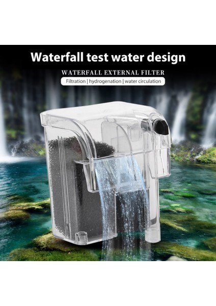 Bir Stil 1 Adet Akvaryum Balık Tankı Şelale Dış Hava Aspiratörü Akvaryum Aksesuarları Süs Silindir Filtre (Yurt Dışından) fiyatları