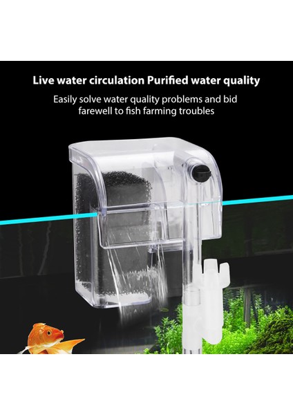 Bir Stil 1 Adet Akvaryum Balık Tankı Şelale Dış Hava Aspiratörü Akvaryum Aksesuarları Süs Silindir Filtre (Yurt Dışından) indirimleri