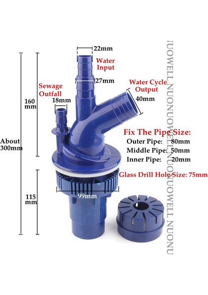 Soket Çeşitleri Stili 1 Adet 3 Tip Çıkışlı 4 Yollu Akvaryum Taşma Boru Bağlantı Parçaları Balık Tankı Alt Filtre Boru Bağlantı Parçaları Tanklar Su Temizleme Araçları (Yurt Dışından)