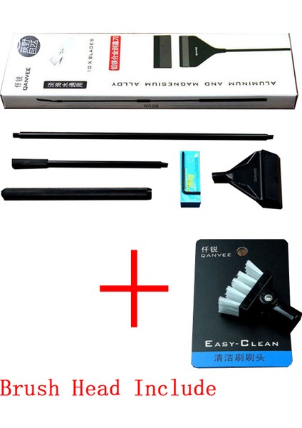 Fırça Stili ile 64 Takım Alüminyum Magnezyum Alaşımı Yosun Temizleyici Fırça Paslanmaz Çelik Bıçaklı Akvaryum Balık Resif Bitki Cam Tankı Için (Yurt Dışından)
