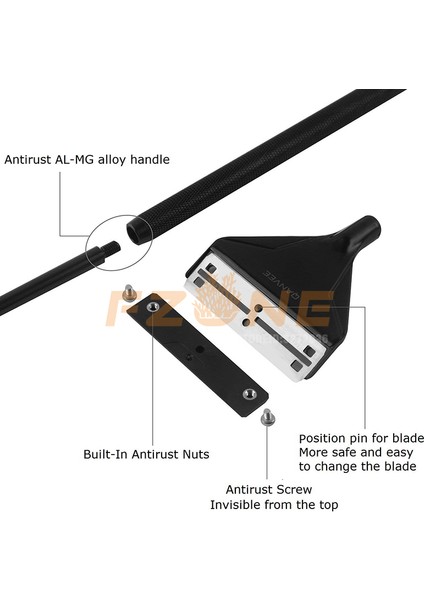 Fırça Stili ile 64 Takım Alüminyum Magnezyum Alaşımı Yosun Temizleyici Fırça Paslanmaz Çelik Bıçaklı Akvaryum Balık Resif Bitki Cam Tankı Için (Yurt Dışından) modelleri