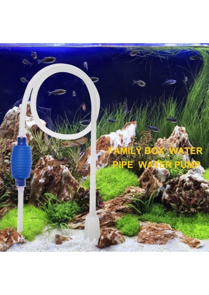 Gerekli Akvaryum Temizleme Cihazları Pratik Akvaryum Balık Tankı Vakum Sifon Çakıl Emme Manuel Temizleyici Pompa Su Tüpü (Yurt Dışından)