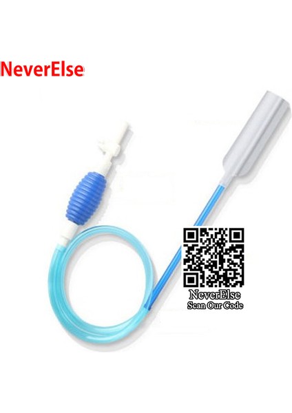 Mavi 1.7m Uzunluğunda Stil Resim Olarak Akvaryum Sifon Tüpü Balık Tankı Temizleyici Vakum Pompası Kum Temizleyici Kum Tuzağı Filtre Su Değişim Aracı Emme Borusu Tüpü (Yurt Dışından)