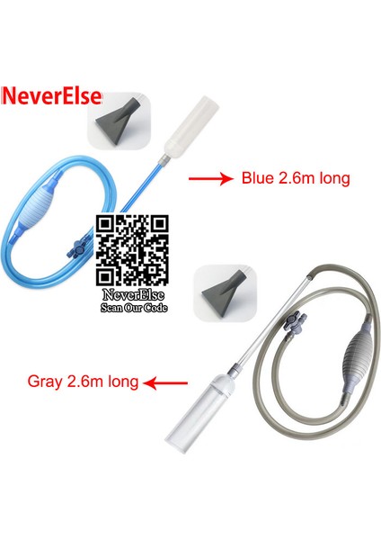 Mavi 1.7m Uzunluğunda Stil Resim Olarak Akvaryum Sifon Tüpü Balık Tankı Temizleyici Vakum Pompası Kum Temizleyici Kum Tuzağı Filtre Su Değişim Aracı Emme Borusu Tüpü (Yurt Dışından) indirimleri