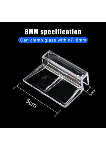 4 Adet 8mm Tarzı 4 Adet Akrilik Balık Tankı Kapağı Desteği Tutucu Braket Klips Akvaryum Üst Kapağı Braketi Akvaryum Kapağı Desteği Rafı mm (Yurt Dışından)