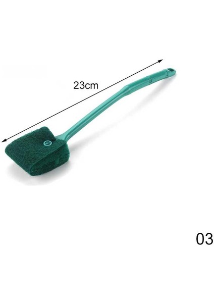 YEŞIL-23CM Tarzı 23CM Çift Yüzlü Baş Temizleme Fırçası Plastik Sünger Akvaryum Cam Yosunu Temizleyici Balık Tankı Aksesuarları (Yurt Dışından)