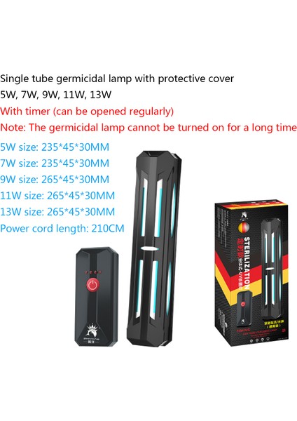 Yeni 13W Tarzı 220V-240V Ab Fişi Akvaryum Balık Tankı Uv Dalga Dezenfeksiyonu Lambası Zamanlı Dezenfektan Lamba (Yurt Dışından)