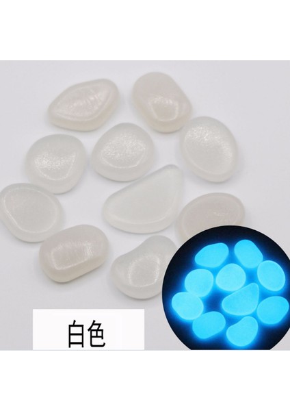 No.7 Tarzı 200 Adet Akvaryum Süs Taşları Işıldayan Koyu Taşlar Bahçe Süsü Için Glow In The Dark Luminous Çakıl Taşları (Yurt Dışından)