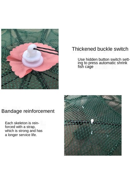 10 Delik Stili Katlanabilir Taşınabilir 20 Delikli Balık Ağı Ağ Ağlama Yengeç Tuzakı Karides Yavru Yengeç Yem Tuzağı Kafesler Ağlar Aracı (Yurt Dışından) indirimleri
