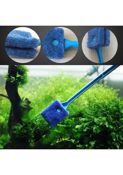 YEŞIL-23CM Tarzı 23CM Çift Yüzlü Baş Temizleme Fırçası Plastik Sünger Akvaryum Cam Yosunu Temizleyici Balık Tankı Aksesuarları (Yurt Dışından) fiyatları