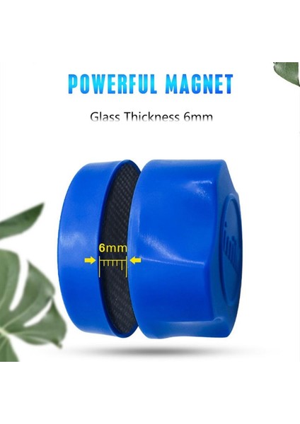 Beyaz Stil Mini Manyetik Fırça Akvaryum Balık Tankı Cam Toz Yosun Kazıyıcı Temizleyici Yüzen Eğri Süper Manyetik Pencere Cam Sihirli Fırça (Yurt Dışından) modelleri