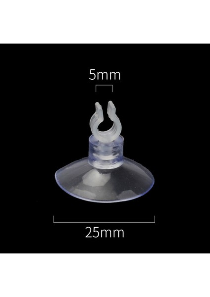 B 10 Adet Tarzı Plastik Akvaryum Balık Tankı Açılış Emme Kupaları Emme Klipsleri Hava Pompası Hortumu Sabitleme Emme Balık Tankı Aksesuarları (Yurt Dışından)