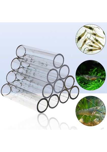 3 Tüplü Stil Balık Tankı Şeffaf Sığınak Akvaryum Boru Fırıncı Mağara Gizleme Tüpü Üreme Akrilik Akvaryum Dekorasyon Malzemeleri (Yurt Dışından) modelleri