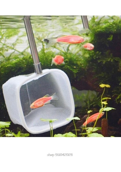 Bir Stil Akvaryum Geri Çekilebilir 3D Paslanmaz Çelik Balık Ağı Cep Karides Yakalama Balık Tankı Temizleme Ağı Yuvarlak Kare N Dropship (Yurt Dışından) fırsatları