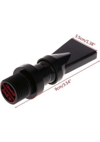 Siyah Stil 1 Adet Akvaryum Plastik Pompa Ördek Gagalı Ağız Su Çıkışı Dönüş Boru Tesisat Fittings (Yurt Dışından)