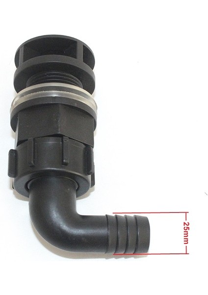 25 mm Siyah Stil Nuonuo Iyi Balık Tankı Drenaj Bağlantı Parçası Sualtı Dirseği Besleme Hortumu Pond Drenaj Fiti (Yurt Dışından)
