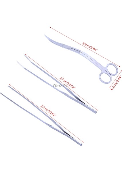 Resim Gösterisi Stili Olarak 3ü1 Arıyata Akvaryum Canlı Bitki Uzun Saplı Cımbız Veya Budama Aracı Seti, Pratik Akvaryum Balık Tankı Malzemeleri (Yurt Dışından) modelleri