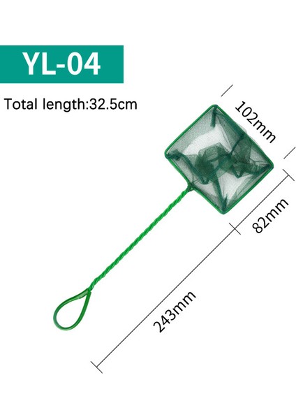4 Inç Tarzı Taşınabilir Balık Tankı Balık Ağı Cebi Kare Balık Ağı Akvaryum Balıkçılık Ağı Süs Balığı Büyük Küçük Ağ Balık Tutma Aracı (Yurt Dışından)