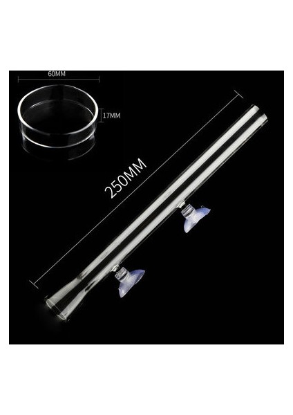 250MM Tarzı Akvaryum Camı, Şeffaf Karides Tüpü Yemlik ve Yuvarlak Güvenlik Plakası, Çeşitli Özellikler ve Akvaryum Malzemeleri (Yurt Dışından)