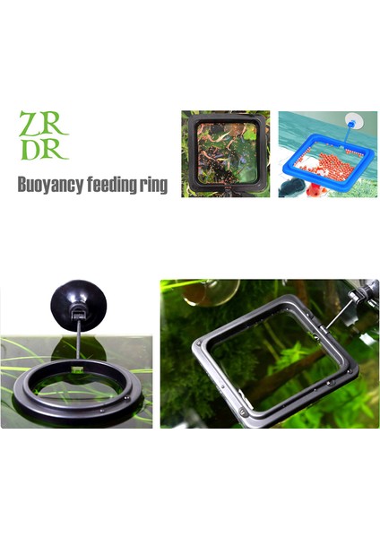 Bir Stil Zrdr Akvaryum Yüzük Balık Tankı Istasyonu Yüzen Yiyecek Tepsisi Kare Daire Aksesuarı Su Bitkisi Batıklığı Emme Kupası (Yurt Dışından) fiyatları